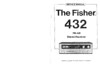 Fisher 432 - Service Manual